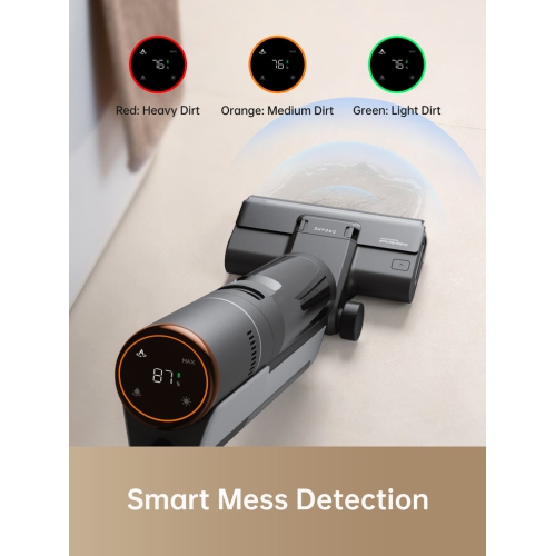 Dreame H12S Wet Dry Vacuum Cleaner, Smart Floor Washer, Cordless Vacuum/Mop for Hard Floors, Edge Cleaning with Dirt Detection, Hot Air Drying, Self