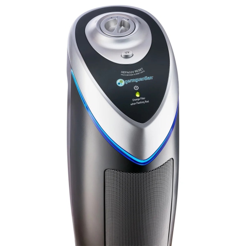 GermGuardian 22" 4-in-1 True HEPA Air Purifier with UV-C & Carbon Filter – Covers up to 743 sq. ft. – 2-Pack with Bonus Filters – 3-Year Warranty