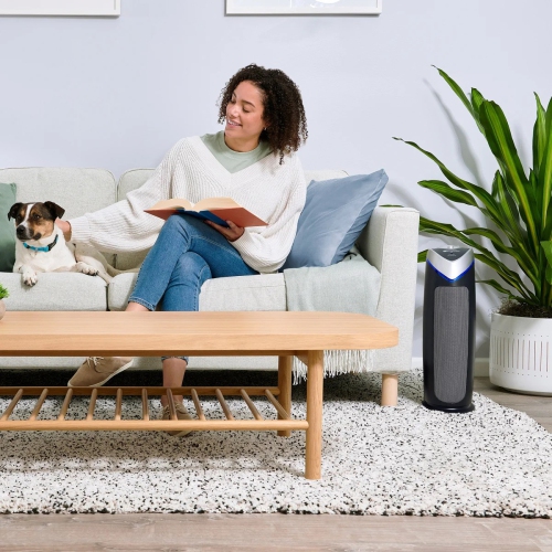 GermGuardian 22" 4-in-1 True HEPA Air Purifier with UV-C & Carbon Filter – Covers up to 743 sq. ft. – 2-Pack with Bonus Filters – 3-Year Warranty