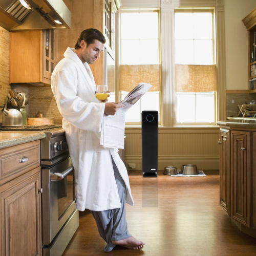 GermGuardian Elite 28" 4-in-1 True HEPA Air Purifier with UV-C & Carbon Filter – Large Room Cleaner for Allergies, Pets, Smoke & Mold – Covers up to