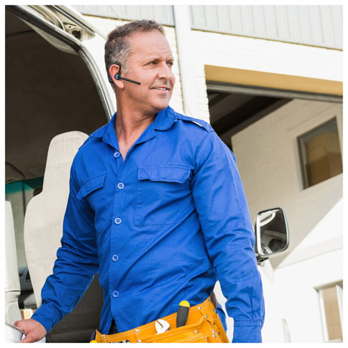 BlueParrott M500-XT Wireless Bluetooth Mono Headset with 93% Noise-Cancelling Microphone