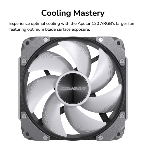 Cougar Apolar 120 Elite Universal Modular Cooling Fan, White