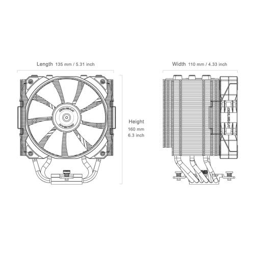 Cougar Forza 85 High Performance Single Tower Air CPU Cooler