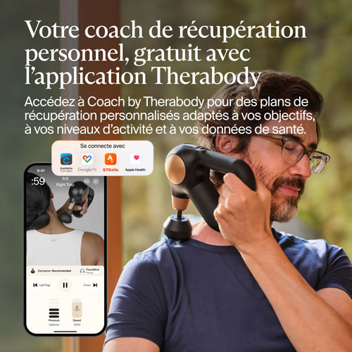 Appareil de massage portatif à percussion Theragun Sense de Therabody