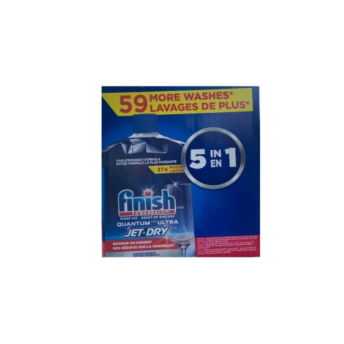 Finish , Quantum Ultra Jet Dry Rinse Aid 374 Washes 1.12 L , Blue