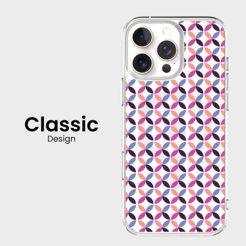 iPhone 16 Pro Clear Case - Pink Celestial Petal Design