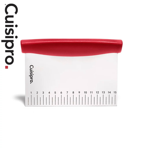 Coupe-pâte CUISIPRO, 15 feuilles, 11&nbsp;cm/6x4,5&nbsp;po, inox, rouge