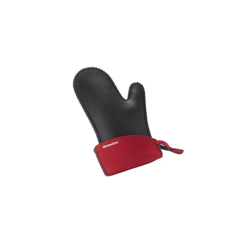 Gant de cuisine KG Chefs 35, petit, 17&nbsp;cm, 13,7x6,7&nbsp;po, noir et rouge