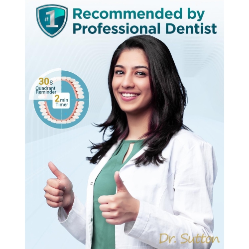 Ultrasonic Toothbrush for Adults - MISSCOZY Reachargeable Electric Toothbrush with 8 Brush Heads, Travling Case, 5 Modes & Smart Timer, Ultra Sonic