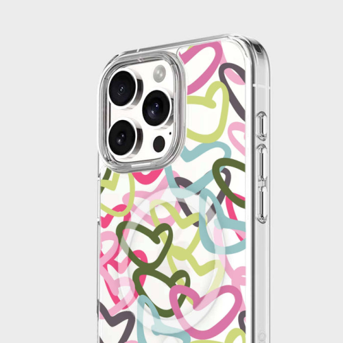 iPhone 16 Pro Clear Case - Graffiti Design