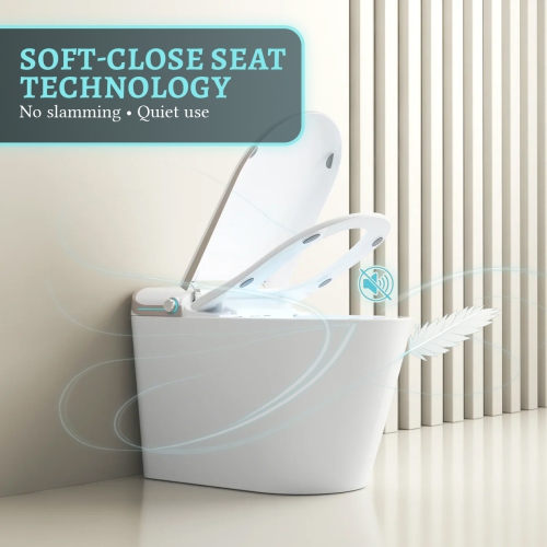 SERA BATHROOM Stevie Smart Bidet Toilet, One-Piece Toilet with Auto Jet Flush, Auto Open/Close Lid, Warm Water Wash, Warm-Air Dryer, Heated Seat,