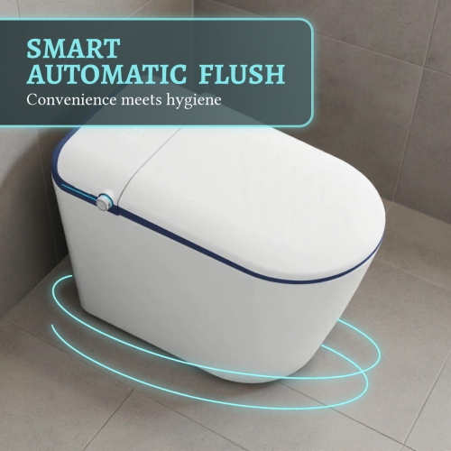 SERA BATHROOM Stevie Smart Bidet Toilet, One-Piece Toilet with Auto Jet Flush, Auto Open/Close Lid, Warm Water Wash, Warm-Air Dryer, Heated Seat,