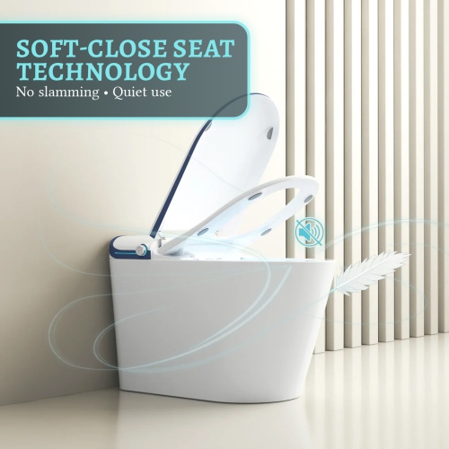 SERA BATHROOM Stevie Smart Bidet Toilet, One-Piece Toilet with Auto Jet Flush, Auto Open/Close Lid, Warm Water Wash, Warm-Air Dryer, Heated Seat,