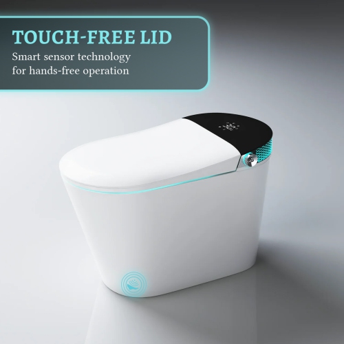 SERA BATHROOM Wynter Smart Bidet Toilet, One-Piece Toilet with Auto Jet Flush, Auto Open/Close Lid, Warm Water Wash, Warm-Air Dryer, Heated Seat,