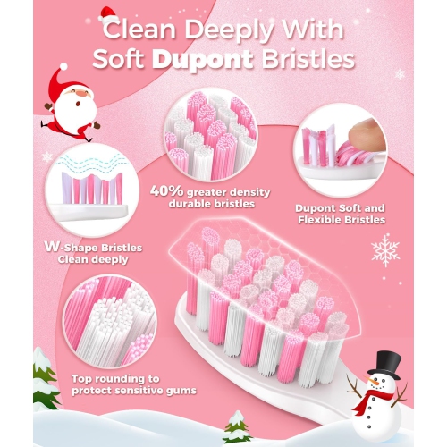 Electric Toothbrushes for Adults, 8 Brush Heads Sonic Electric Toothbrush with 40000 VPM Deep Clean 5 Modes, Power Rechargeable Fast Charge 4 Hours