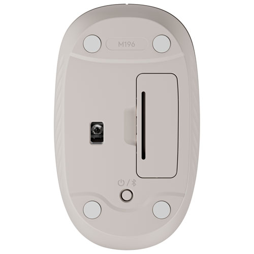 Souris optique ambidextre Bluetooth sans fil M196 de Logitech - Sable - Exclusivité de Best Buy