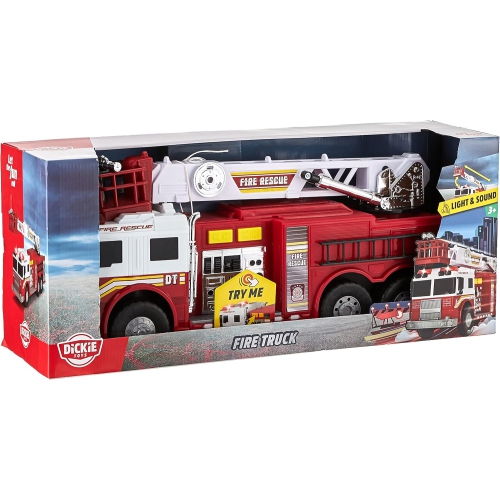 DICKIE TOYS, camion de pompiers géant, 24 pouces, rouge