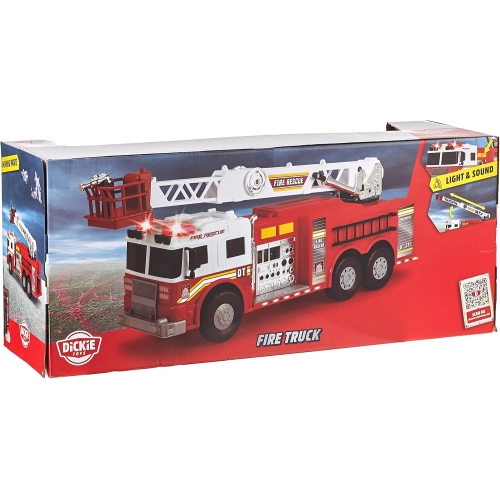 DICKIE TOYS, camion de pompiers géant, 24 pouces, rouge