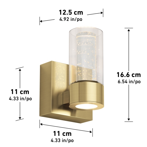 Essence 1-light LED Vanity Light Gold