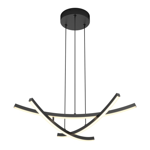 Orly LED Pendant 5CCT Black