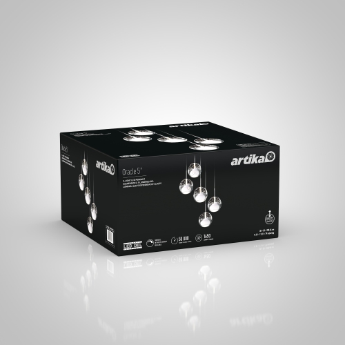 Oracle 5-light integrated LED Pendant