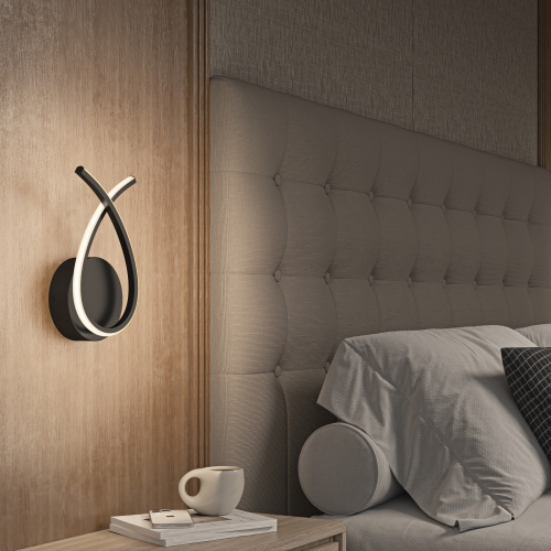 Gamma LED sconce 5CCT light Black