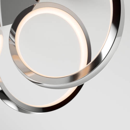 Swirl Ribbon Flushmount Chrome