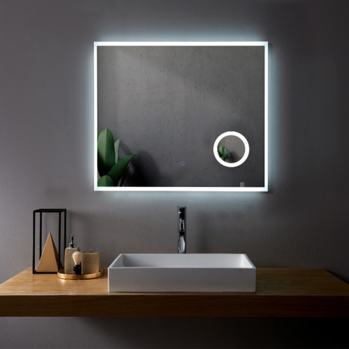 SERA BATHROOM Mirror 36" LED M-1039 with Magnifying Mirror - Frosted