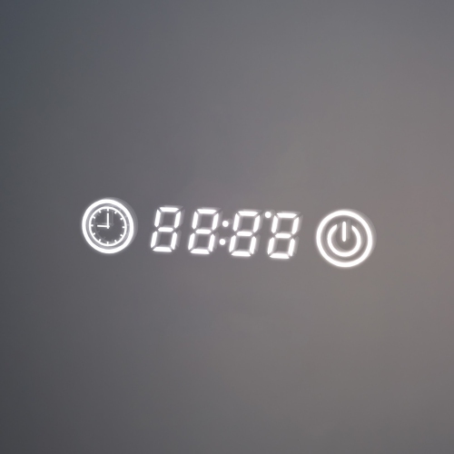 SERA BATHROOM Mirror 36" LED M-205 6000K Cool White, Time and Temperature with Anti fog - Frosted Edge