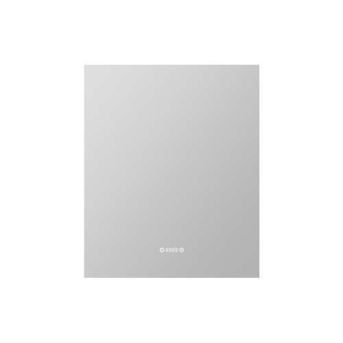 Miroir de SALLE DE BAIN DE 30&nbsp;po LED M-205 6000K blanc froid, temps et température avec antibuée, bord givré