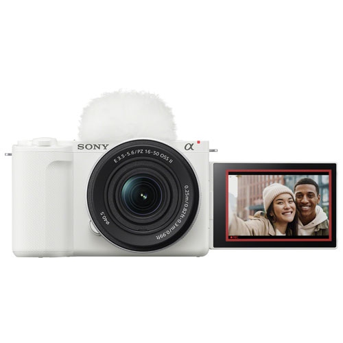 SONY  Refurbished (Excellent) - Alpha Zv-E10 Ii Mirrorless Camera With 16-50MM Lens Kit - White/silver