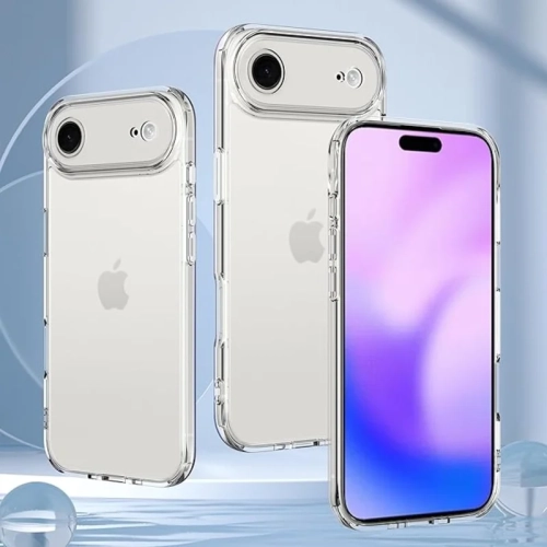 Designed for iPhone 17 Air 5G Case, Clear Anti-Yellowing Phone Cover with 2 Pack 9H Tempered Glass Screen Protector, Military Grade Shockproof,