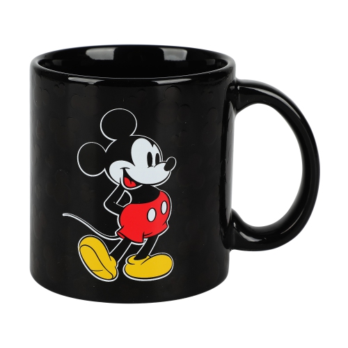 Disney Mickey Mouse Ears 16 Oz Black Heat Reactive Ceramic Mug