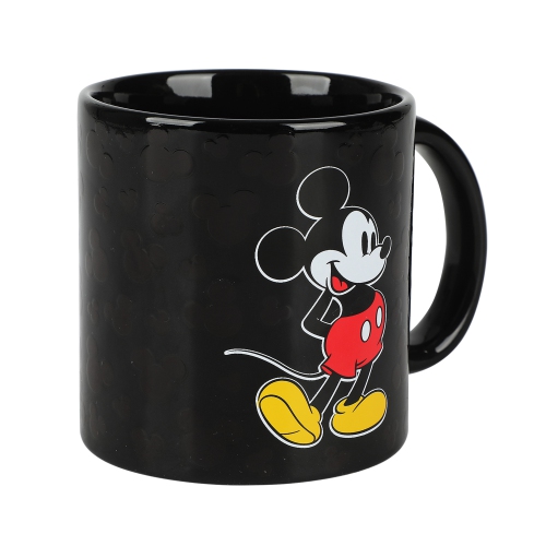 Disney Mickey Mouse Ears 16 Oz Black Heat Reactive Ceramic Mug