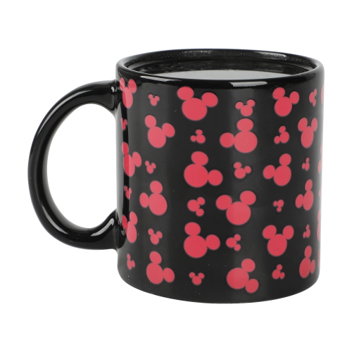 Disney Mickey Mouse Ears 16 Oz Black Heat Reactive Ceramic Mug