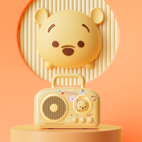 Creative Retro Space Capsule Bluetooth Speaker, High-End Nostalgic Home Subwoofer, C-270 Wireless Speaker, Portable Bluetooth Speaker - C270 Yellow