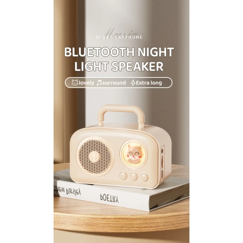 Creative Retro Space Capsule Bluetooth Speaker, High-End Nostalgic Home Subwoofer, C-270 Wireless Speaker, Portable Bluetooth Speaker - C270 Yellow