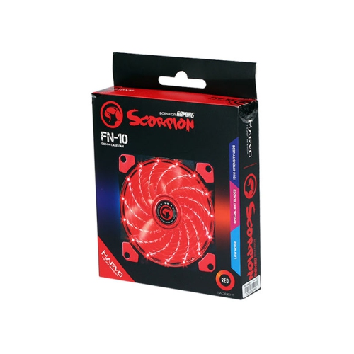 Marvo FN-10 120mm LED Backlit Case Fan, Red