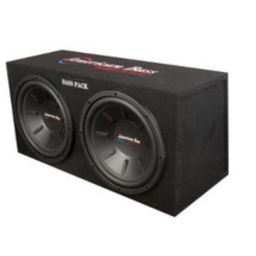 American Bass AB-BP-400﻿ Dual 12" 350W RMS Subwoofer Package with Amplifier