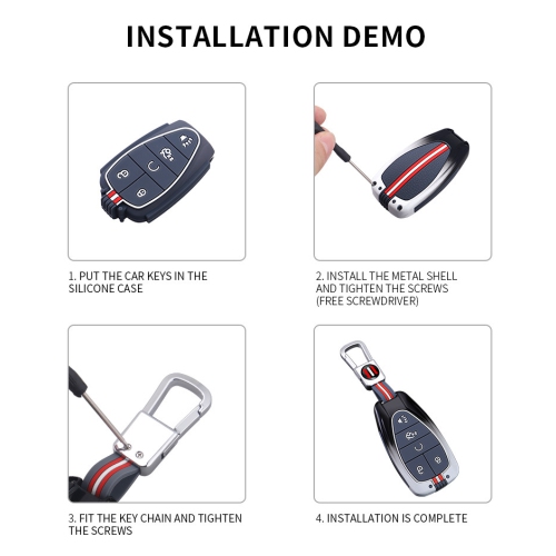 Suitable for Chevrolet Cruze key cover, Kobo Suburban Explorer Trailblazer Cruiser key cover - Type A five-button single package + key chain