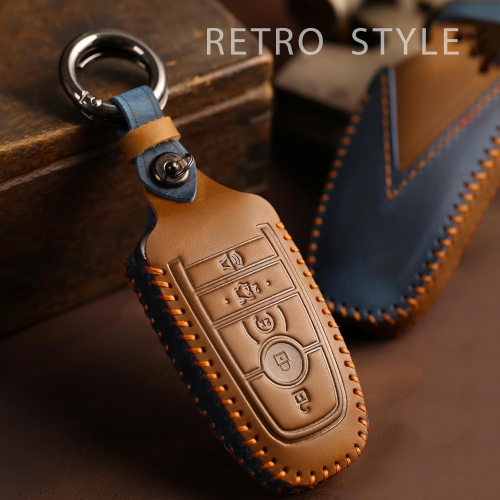 Popular car key fobs for the Ford Raptor, F150, Edge, Explorer, and Mondeo – black retro-style smart key fob.