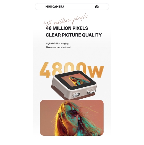 Nouvel appareil photo numérique rétro miniature pour étudiants de CCD, appareil photo pour campus, caméra HD, 32&nbsp;Go, carte mémoire TF, Couleur