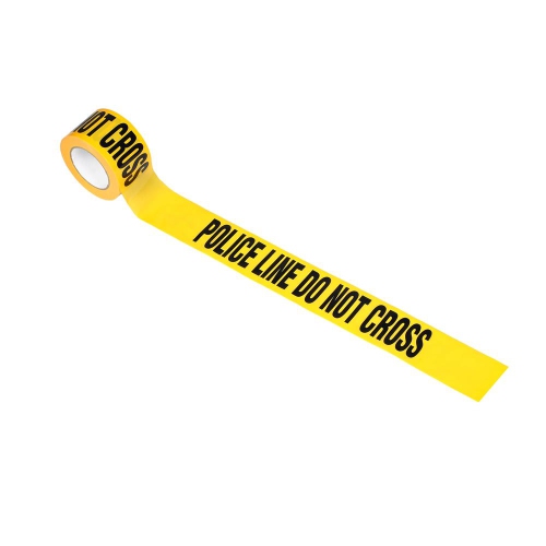 Pyle Caution Tape Yellow, "Police Line Do Not Cross” 200 Meter Roll of Non-Adhesive Safety Barricade Warning Tape, Highly Durable & Visible for