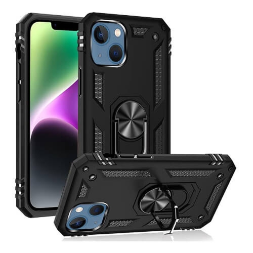 Tasnim pour iPhone 14 Pro, étui pour iPhone 14 Pro avec protecteur d'écran HD, [16&nbsp;pi de qualité militaire. Testé contre les chutes] Ring étui