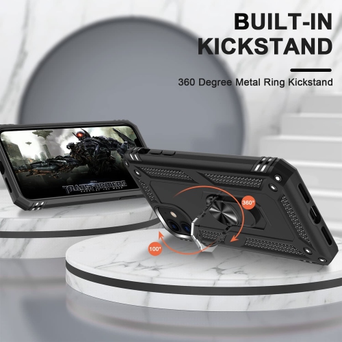 Tasnim pour iPhone 14 Pro Max, étui pour iPhone 14 Pro Max avec protecteur d'écran, étuis de protection de qualité militaire avec anneau pour iPhone