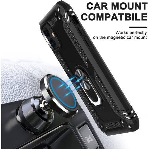 Tasnim for iPhone 14 Plus Case, for iPhone 14 Plus Phone Case with Screen Protector, Military Grade Protective Cases with Ring for iPhone 14 Plus- Red