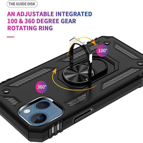 Tasnim pour iPhone 13 Pro, étui pour iPhone 13 Pro avec protecteur d'écran HD, anneau de qualité militaire, étui protecteur antichoc pour iPhone 13