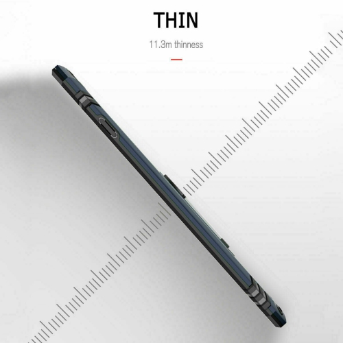 Étui Tasnim pour iPhone 12 mini avec protecteur d'écran double couche de protection militaire contre les chutes avec support magnétique, étui