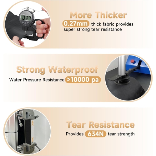 10 Ft Solar Covers for Above Ground Pools,Upgrade Inground Pool Cover Protector with Drawstring Design Increase Stability, Hot Tub Blanket Cover