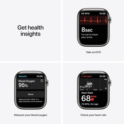 Apple Watch Series 7 (GPS + Cellular) 45mm Gold Stainless Steel Case with Gold Milanese Loop by APPLE - Refurbished condition - Image 4